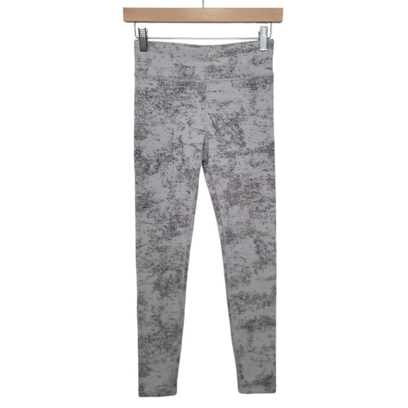 Athleta Girl‎ High Rise Textured Chit Chat Tight Leggings Fog Gray Size XL 14 - Picture 1 of 11